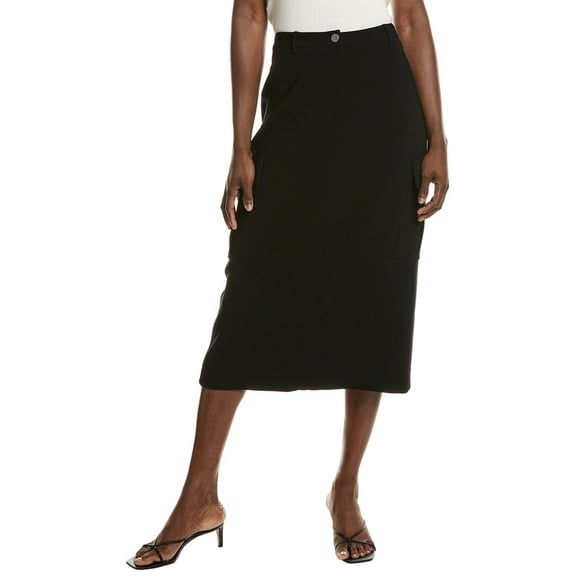 Theory womens Relaxed Cargo Skirt, 2, Black
