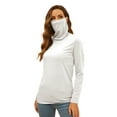 thumbnail image 4 of Haut Tunique à Manches Longues pour Femmes, Col Roulé Extensible, Ajusté, sous-Vêtements, T-Shirt Basique d'Hiver Doux, Taille p-5TG, 4 of 6
