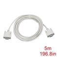 thumbnail image 4 of Injueey Universal 1,5/3/5M F/F Serial RS232 Cable de módem nulo a DB9 FTA conexión cruzada 9 pines COM convertidor de Cable de datos Juegos de teclado y mouse para computadora 5m y blanco 5m, 4 of 6