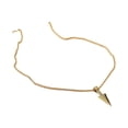 thumbnail image 3 of Collar con colgante Yinane Hip Hop Cadena de suéter Oro, 3 of 8