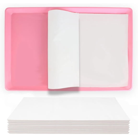 100 Pcs Bird Cage Liner Papers Big Size Cage Paper Liners Disposable Cage Paper Liners Precut Absorbent Cushion Pad Mat Accessories for Pet Bird Parrot