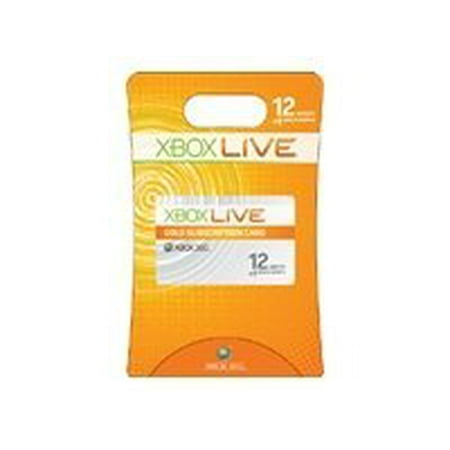 Microsoft Xbox Live Gold Subscription Card, Subscription License, 1 User, 1 Year