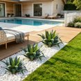 thumbnail image 4 of 20in Artificial Agave Plants, UV Resistant Unpotted Faux Greenery for Front Porch, Patio, Home & Office Decor 2pcs, 4 of 8