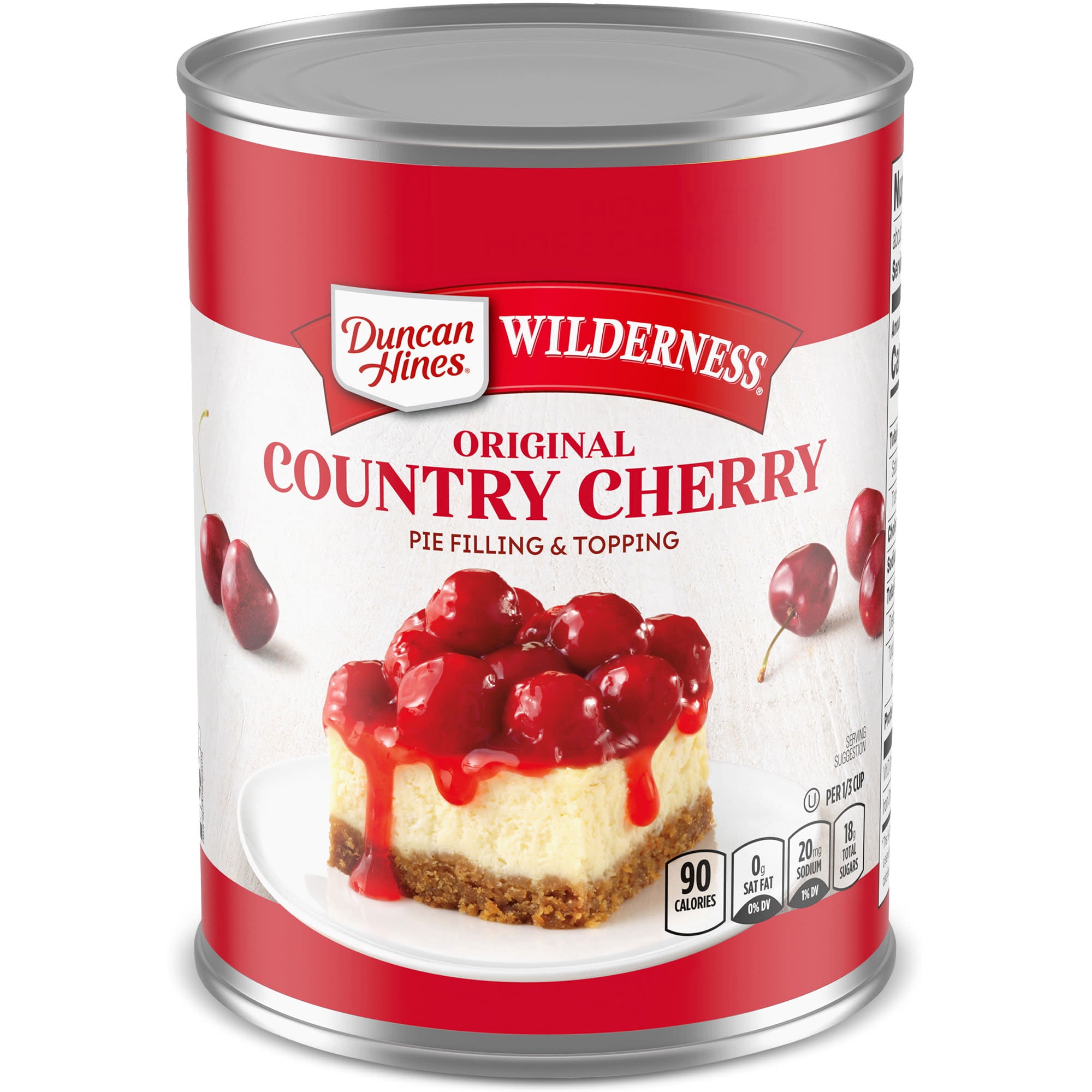 (12 pack) Duncan Hines Wilderness, Country Cherry Pie Filling and Topping, Ready to Use, 21 oz.