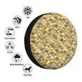 thumbnail image 5 of Rv Spare Tire Cover 16 inch - golden glittering fish scale Tire Covers for Trailers, Adjustable Camper Spare Tire Cover, 5 of 7