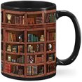 thumbnail image 1 of Taza de café, diseño de estantería de cerámica, 350 ml, 1 of 2