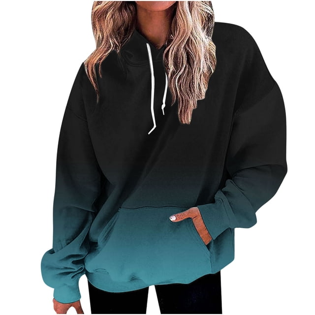 Birdeem Sweat à Capuche Imprimé Mode Manches Longues Automne et Hiver pour Femmes