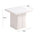 thumbnail image 5 of TOV Furniture Kayla White Concrete Square Side Table, 5 of 6
