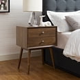 thumbnail image 5 of Modà Modern Contemporary Urban Design Bedroom Nightstand, Brown, Wood, 5 of 5