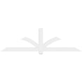 thumbnail image 2 of 84"W x 24 1/2"H x 2"D x 4"F, 7/12 Pitch, Redmond Architectural Grade PVC Gable Bracket, 2 of 8