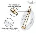 thumbnail image 5 of Parcelona French Eggie Oval Shell Mini Side Slide Barrette Hair Clips - 4 Pieces (TortoiseShell), 5 of 39