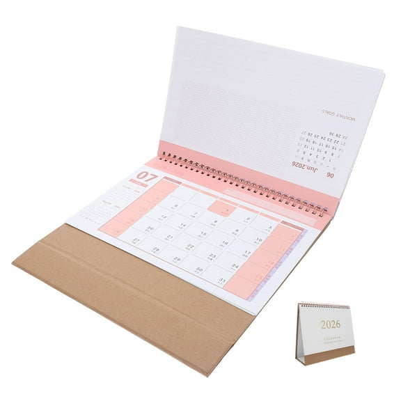 LOLIPPYY 2026 Monthly Standing Desk Calendar Planner for Home Use, Elegant 12 x 12 Inches Design
