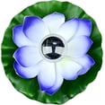 thumbnail image 1 of (Lila) Linterna solar de loto para exteriores, luces flotantes para piscina, luces solares LED RGB, lámpara flotante impermeable de flor de loto para estanque/jardín/piscina/fuente/acuario JM MX-0136752FYD, 1 of 3