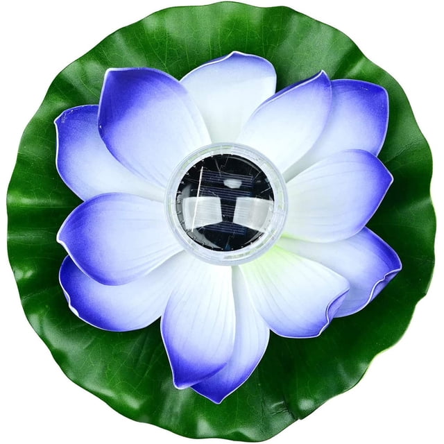 (Lila) Linterna solar de loto para exteriores, luces flotantes para piscina, luces solares LED RGB, lámpara flotante impermeable de flor de loto para estanque/jardín/piscina/fuente/acuario JM MX-0136752FYD