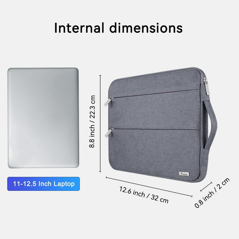 Voova Housse Ordinateur Portable 11.6 12-12.9 13.3 Pouces (30,5×21,5×2,5CM)  Pochette Ordinateur, Protection 360°Pochette Tablette pour 13.6 Macbook Air  13.3 Macbook Pro IPad Pro 12.9 Surface Pro, Bleu : : Informatique