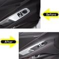 thumbnail image 4 of TINKI Soft Carbon Fiber Window Lift Switch Trim Cover Fit for Chevrolet Corvette Z06 Z51 C8 2020-2023, Window Lift Switch Panel Decoration Frame Trim Sticker,for Coupe, 4 of 10
