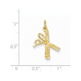 thumbnail image 3 of Designer 14K Yellow Gold Comb & Scissors Charm (Length=24) (Width=15) Made In United States -Jewelry By Sweet Pea Creations, 3 of 3