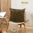 thumbnail image 3 of Black Floral Paisley Set of 2 Throw Pillow Covers Moroccan Tribal Persia Art Brown Beigeand Tan Hue 18x18 Inches Square Pillowcase for Living Room Sofa Office Cafe Couch Decor Pillows Cases, 3 of 6