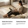 thumbnail image 5 of Incipio Portable Lap Desk Workstation with Cushion Base & Carry Handle, Built-in Mouse Pad, Tablet & Phone Holder Slots, Adjustable Laptop Stand for Bed, Couch & Office Use-Gray, 5 of 6