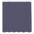 thumbnail image 2 of Ambesonne New Year Shower Curtain, Line Art Christmas Motif, 69"Wx75"L, Dark Indigo and Pale Yellow, 2 of 4