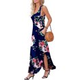 thumbnail image 4 of Robes d'Été Longues pour Femmes Robe Longue Sans Manches à Col Rond Imprimé Robes Maxi d'Été avec Poche Robes Maxi Longues pour Femmes Robe d'Été pour Femmes, 4 of 9
