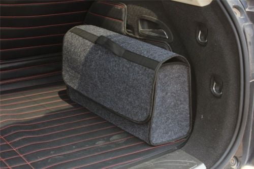 Anti Slip Car Trunk Boot Tidy Organiser Storage Foldable Interior Bag Organiser Tools Breakdown Travel Camping 12.3 x 9.5 x 6.3 inch Car Boot Organiser Storage Bag