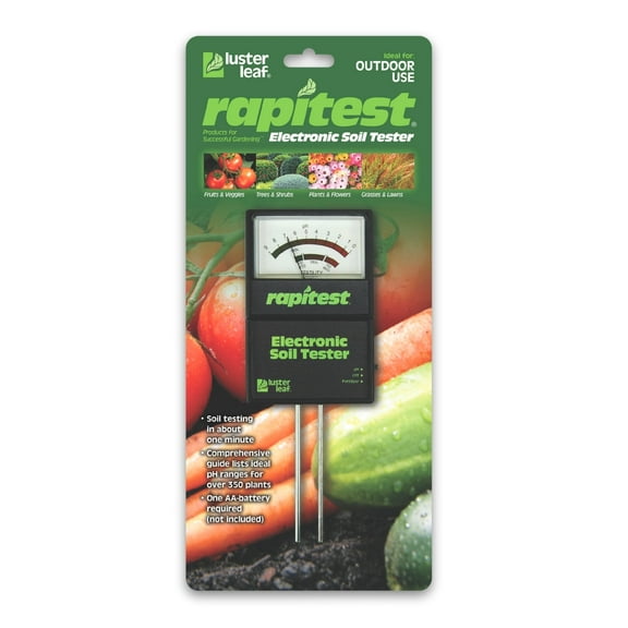 Rapitest Electronic Soil Tester - Quick and Accurate pH & Fertility Testing - 3"x6"x12"