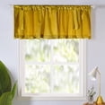 thumbnail image 4 of DriftAway Velvet Tie Up Valance for Kitchen Rod Pocket Room Darkening 20"L x 50"W Gold Yellow, 4 of 6