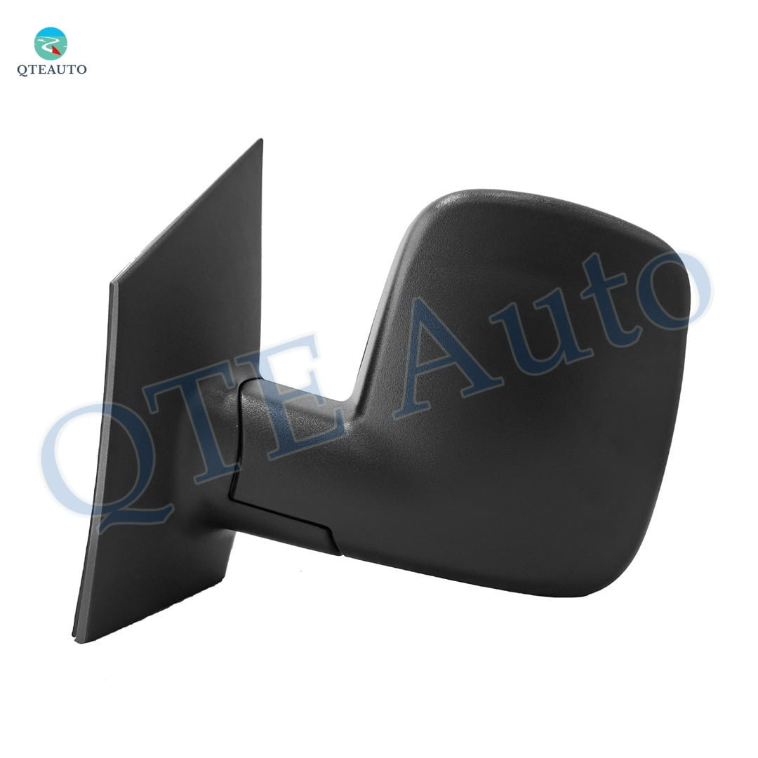 Left Driver Side Manual Foldaway View Mirror Dual Glass Chrome/Flat Black Textured For 2009-2021 GMC Savana 4500