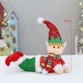 thumbnail image 3 of Muñeco elfo de tela para Navidad, trineo telescópico tumbado, regalo para fiesta de Navidad, suministros decorativos, adornos, 3 of 5