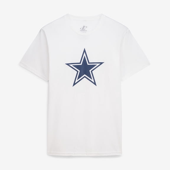 Men's Logo Athletic White Dallas Cowboys Primary Logo T-Shirt
