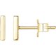 thumbnail image 1 of 2 juegos de pendientes de poste de plata esterlina 925 chapados en oro de 14 quilates de PAVOI: pequeños pendientes de botón con forma de punto, triángulo, calor, barra y gato, pendientes de, 1 of 4
