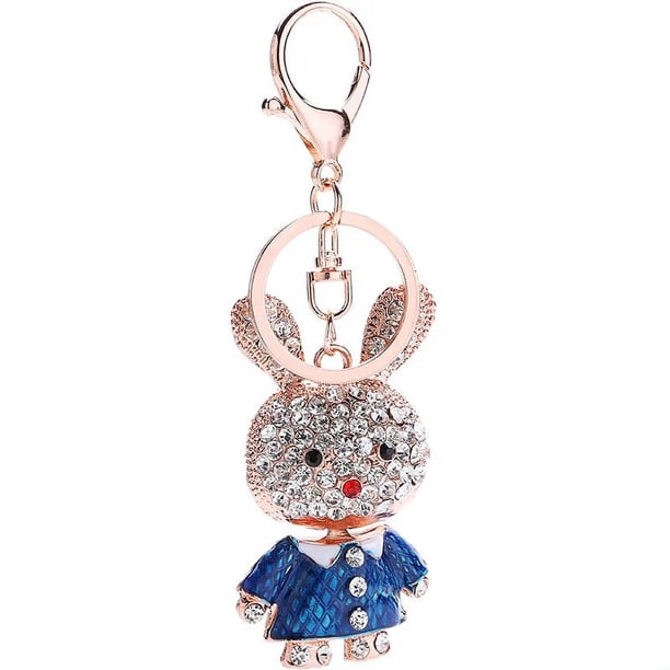 Llaveros con colgante de perlas para mujer, llavero de carro de calabaza, joyería de lujo, lazo de coche, decoración de bolso de Camelia