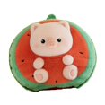 thumbnail image 4 of Cerdo de sandía de peluche, juguete de peluche, muñeco de animal de fruta, lindo y práctico accesorio fotográfico, decoración de fiesta cómoda para, 4 of 8
