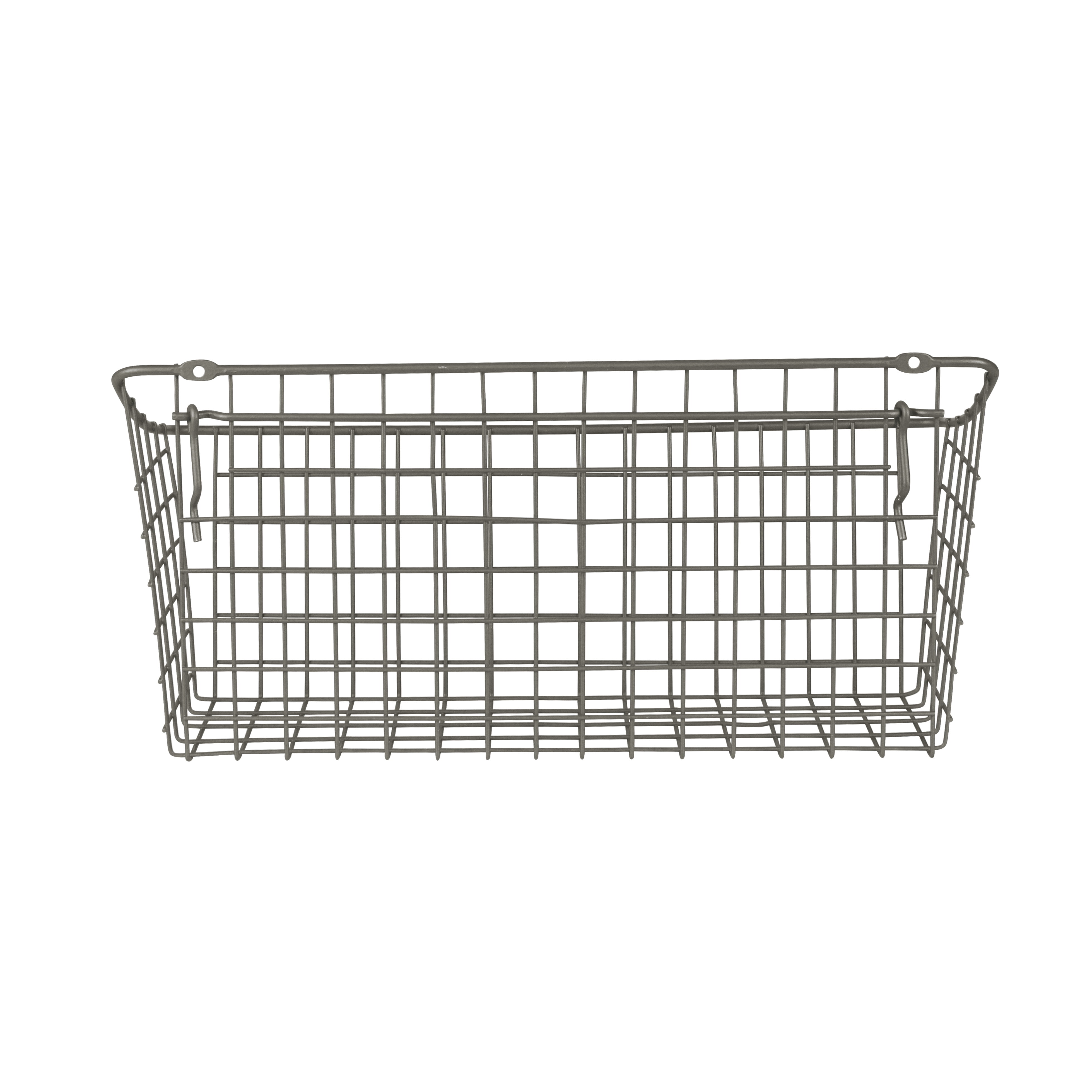 10/" x 5/" x 7/" Pegboard /& Wall Mount Large Wire Basket for Slatwall,Versatile New