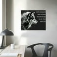 thumbnail image 4 of Nawypu Wolf Quotes Canvas Wall Art, Wolf Motivational Quotes Wall Art, Animal Wolf Art Poster, Wolf Wall Art for Office Decor, Wolf Picture Wall Decor for Man Cave, Animal Wolf Art Painting, 4 of 5