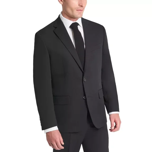 Chaps Men's Suit Separate Jacket, Black, 36R