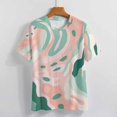 thumbnail image 3 of Leopard Print Pattern T Shirts Basic T-Shirt Short Sleeve Ladies Tee Shirt Summer Graphic Clothing, 3 of 6