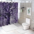 thumbnail image 7 of Orinice Leaves Bathroom Decor Set - Colorful Luxurious Print Polyester Fabric Shower Curtain with Hooks, Waterproof and Easy to Install 60x72, 7 of 7