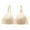 Beige, variant on Herrnalise Women's Lace Edge Vertical Stripe Back Bra Padded Bra Wireless Lingerie For women