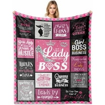 Boss Lady Gifts for Women Boss Gift, Gift for Boss Female, Girl Boss Gifts, Boss Lady Blanket 60"X50", Boss Day Gifts, Boss Appreciation Gifts