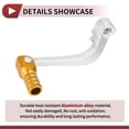 thumbnail image 4 of Unique Bargains Folding Motorcycle Gear Shifter Lever for Honda CRF110F 2013-2018 Aluminum Alloy Pedal Shift Lever Arm Silver Tone Gold Tone Head, 4 of 6