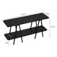 thumbnail image 3 of Manhattan Comfort Celine Side Table Console from Engineered Wood in Black, 3 of 18
