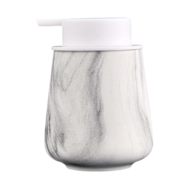 Dispensador de jabón de manos, botella con bomba a presión, recargable, moderno, líquido para platos. Blanco