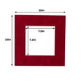 thumbnail image 3 of Blaze Suede Acid Free 20x20 Picture Frame Mats with White Core Bevel Cut for 8x8 Pictures - Fits, 3 of 4
