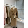 thumbnail image 1 of QueenLine High-end Winter Cashmere Camel Color Long Wool Classic Double-breasted Lace-up Gray Red Coat, 1 of 24