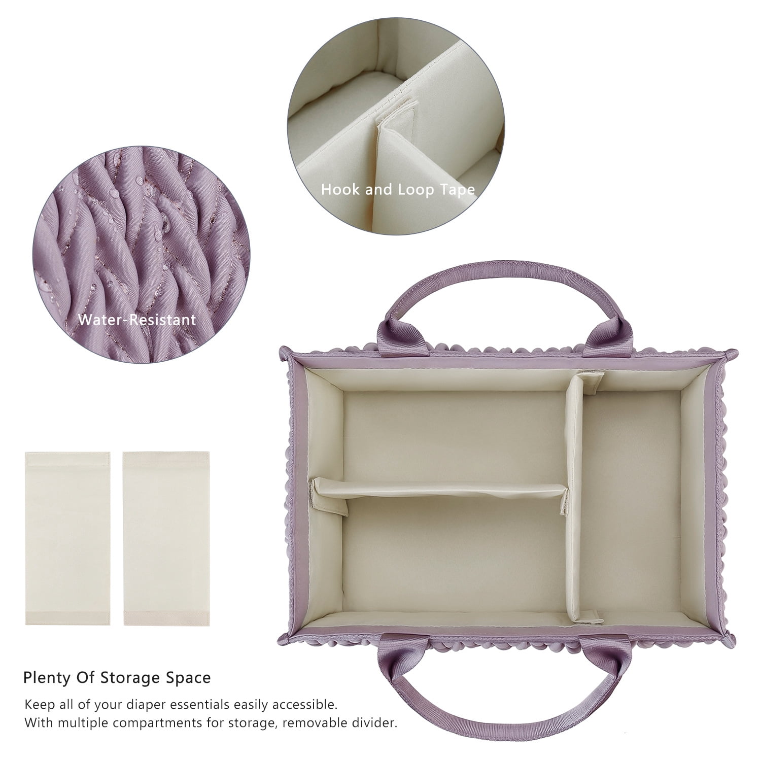 SPEKSEE Portable Diaper Storage Basket: Large Capacity, Water-Resistant, and Organized for Mom Essentials