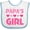 White and Blue, variant on Inktastic Papas Girl Granddaughter Girls Baby Bib