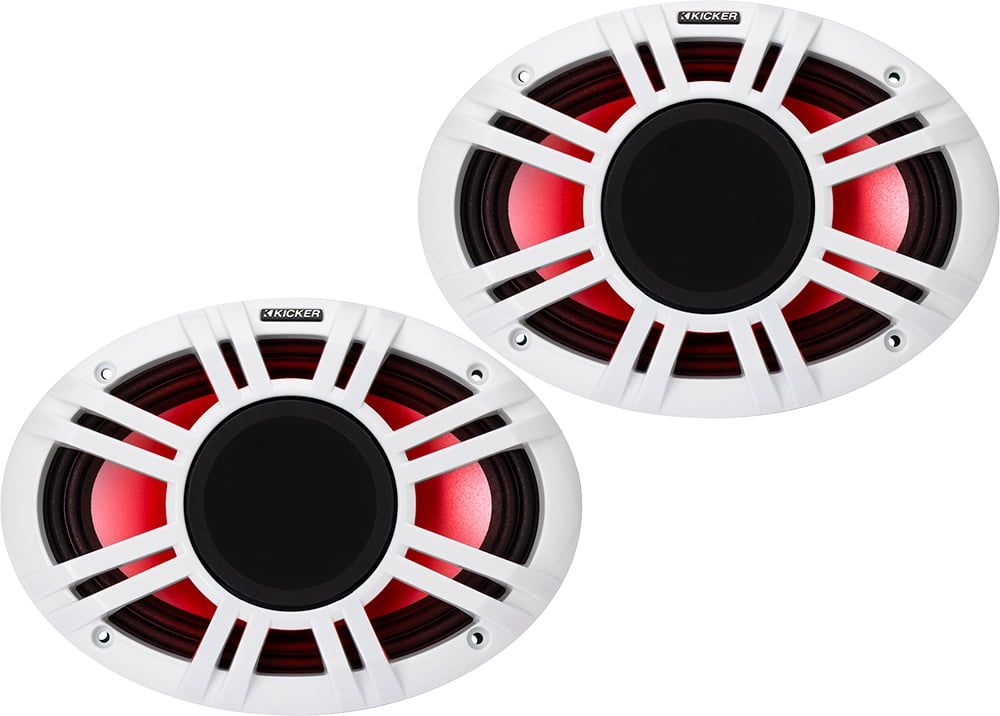 Kicker 48KMXL69 6x9" 4Ohm RGB LED KMXL HornLoaded Marine Coaxial