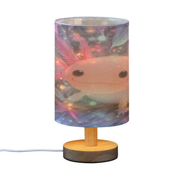 BZSMCE Decor Bedside Table Lamp Axolotl in Sparkle Printed